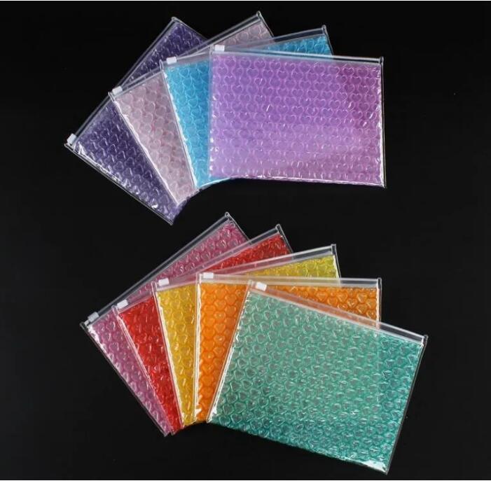 21*16cm Damping Bubble Bag PVC Sealing Bag Inflatable Foam Cosmetics Storage Bags Gift Packaging Bags Mailing Bags