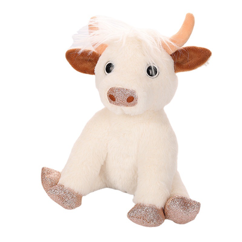 Tillverkare grossist 2-färg 25 cm Highland Cow Lovel