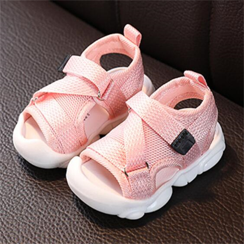 Småbarn baby första vandrare mjuka ensamma sandaler pojkar flickor strand sandal spjälsäng skor barn spädbarn antislip casual skor sneakers