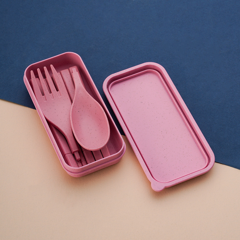 Folding Travel Dinnerware Set Spoon Fork Chopsticks Tableware Cutlery Set For Kids Bento Lunch Accessories