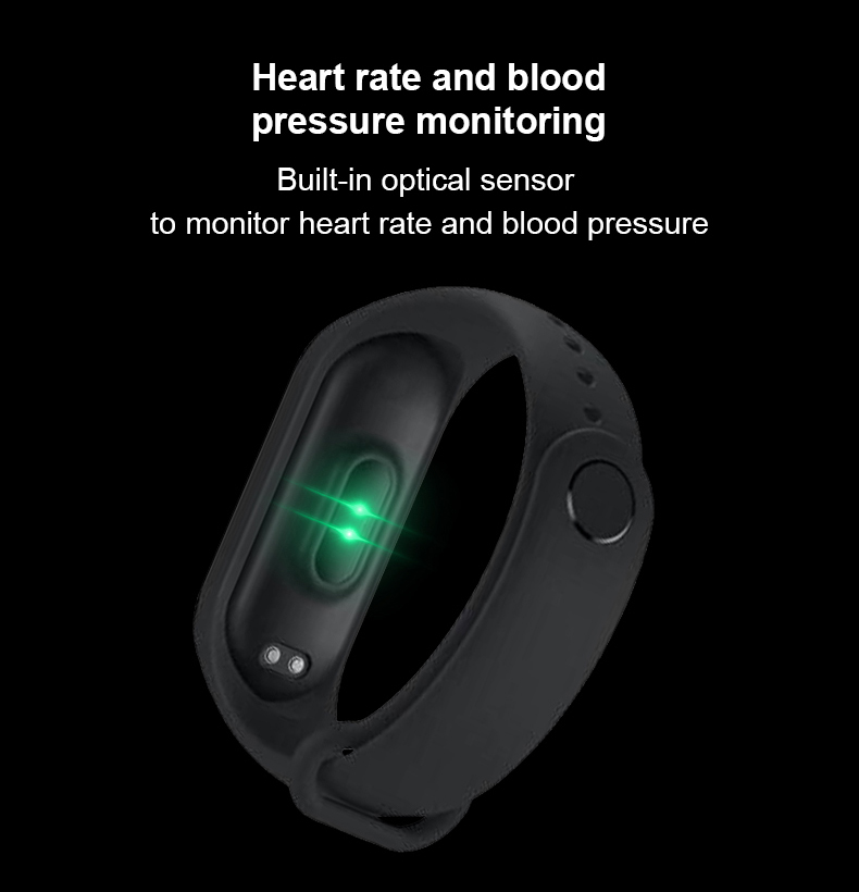 M5SMART Bandkleurscherm Bracelet Waterdichte Sportstapjes Activiteit Tracker Bloeddruk hartslagmonitor Smart polsbandje