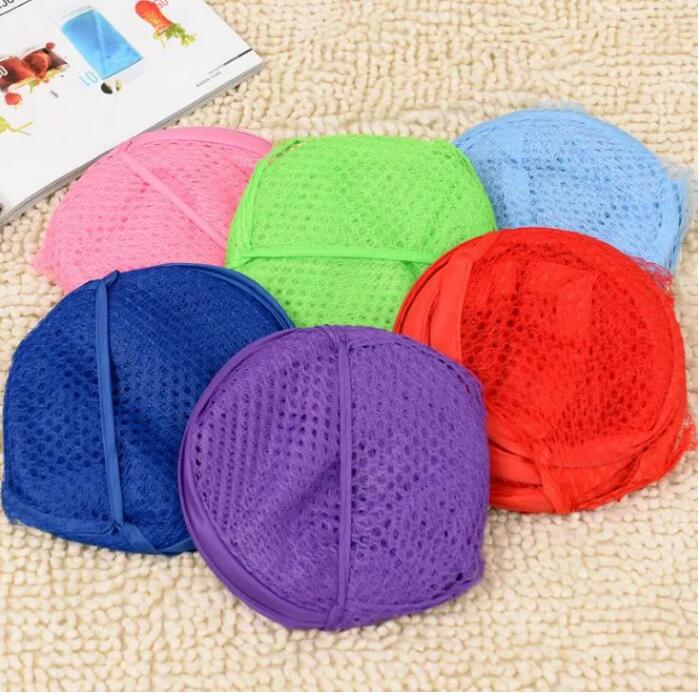 Laundry Bags Mesh Fabric Foldable Pop Up Dirty Clothes Washing Laundry Basket Bag Bin Hamper Storage for Home Housekeeping Use