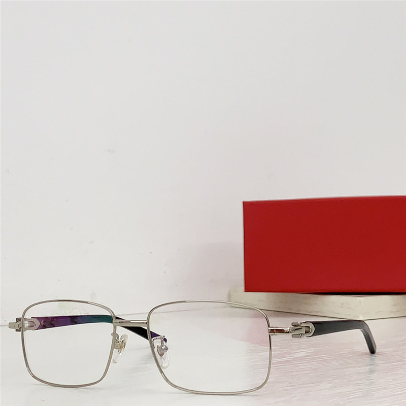 Nouveau design de mode hommes et femmes lunettes optiques 02890 K monture en or facile à porter style d'affaires simple lentilles claires lunettes