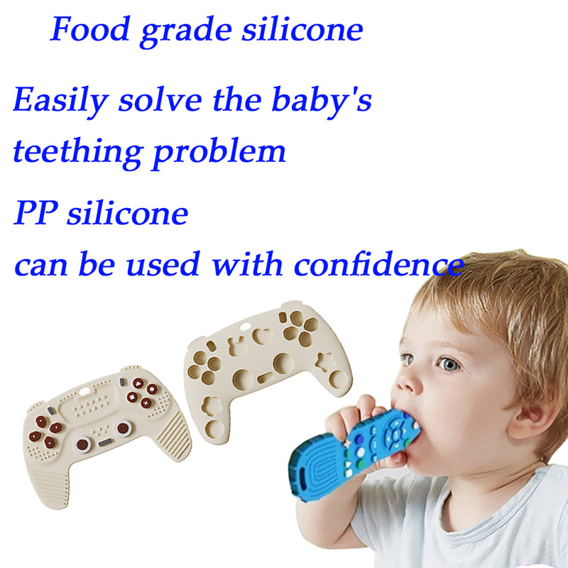 Zęby odległe od dziecka dla niemowląt dla niemowląt Baby Anti Eating Ręcznie szlifowanie silikonowe ząbek ząbkowania Symulacja żel