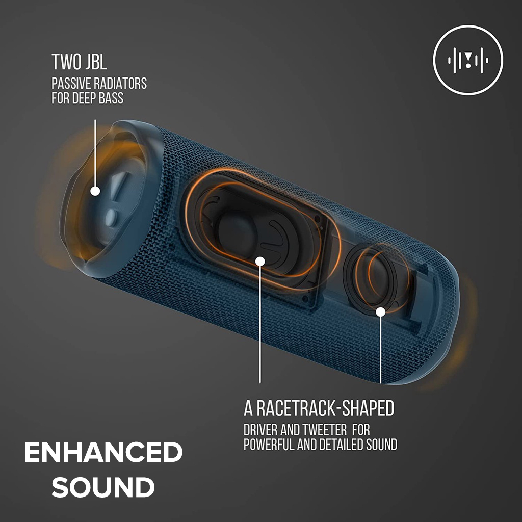 Tragbarer Bluetooth-Lautsprecher Flip 6, kraftvoller Sound und tiefe Bässe, wasserdichte und staubdichte IPX67-Lautsprecher