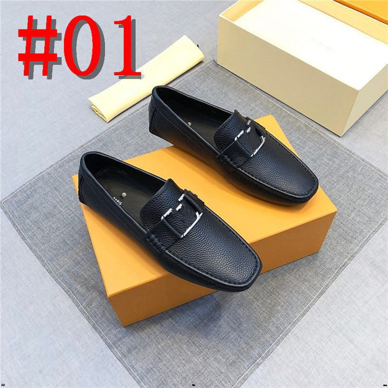39 عرضًا للرجال مصمم حذاء أحذية أزياء رجال رفاهية أحذية من جلد الغزال المصنوع يدويًا من الجلد الأصلي رجالًا متسكعون
