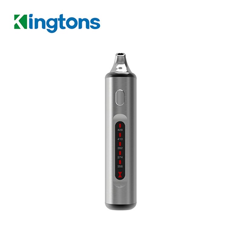 Kingtons Black Widow BLK Dry Herb Wax Vaporizer Kit 2200mAh Vape Battery 3 In 1 Herbal Kit med keramisk uppvärmning E-cigarett 100% original