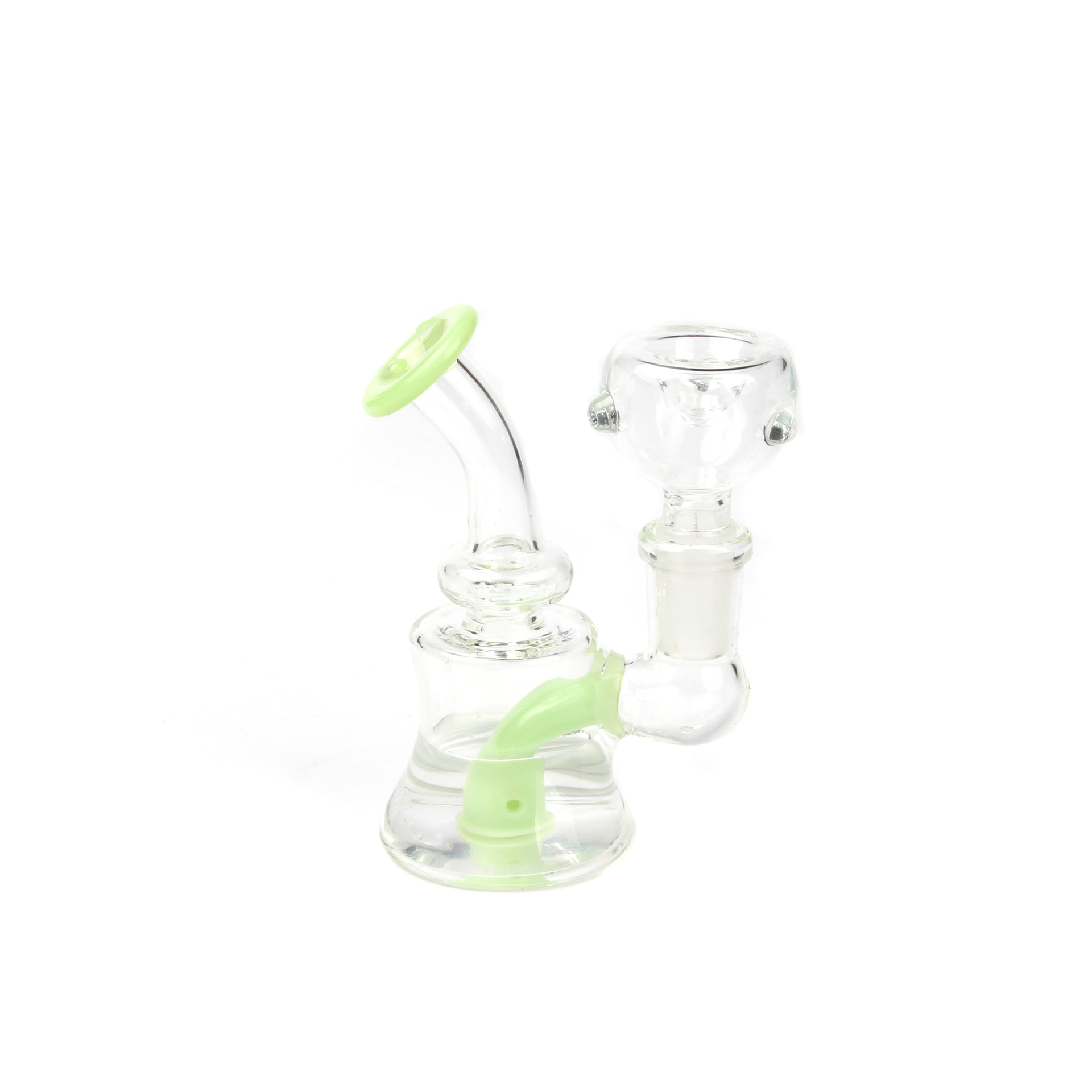 Mini Narguilé 5in1 Bécher Bongs D'eau En Verre Kits De Bong Shisha Tabac Bongs Plate-forme Pétrolière Filtre De Fumée En Verre Épais Pour Herbe Sèche