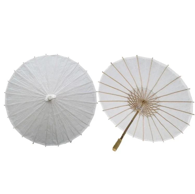 Bridal Wedding Parasols White Paper Umbrellas Beauty Items Chinese Mini Craft Umbrella Diameter 60cm