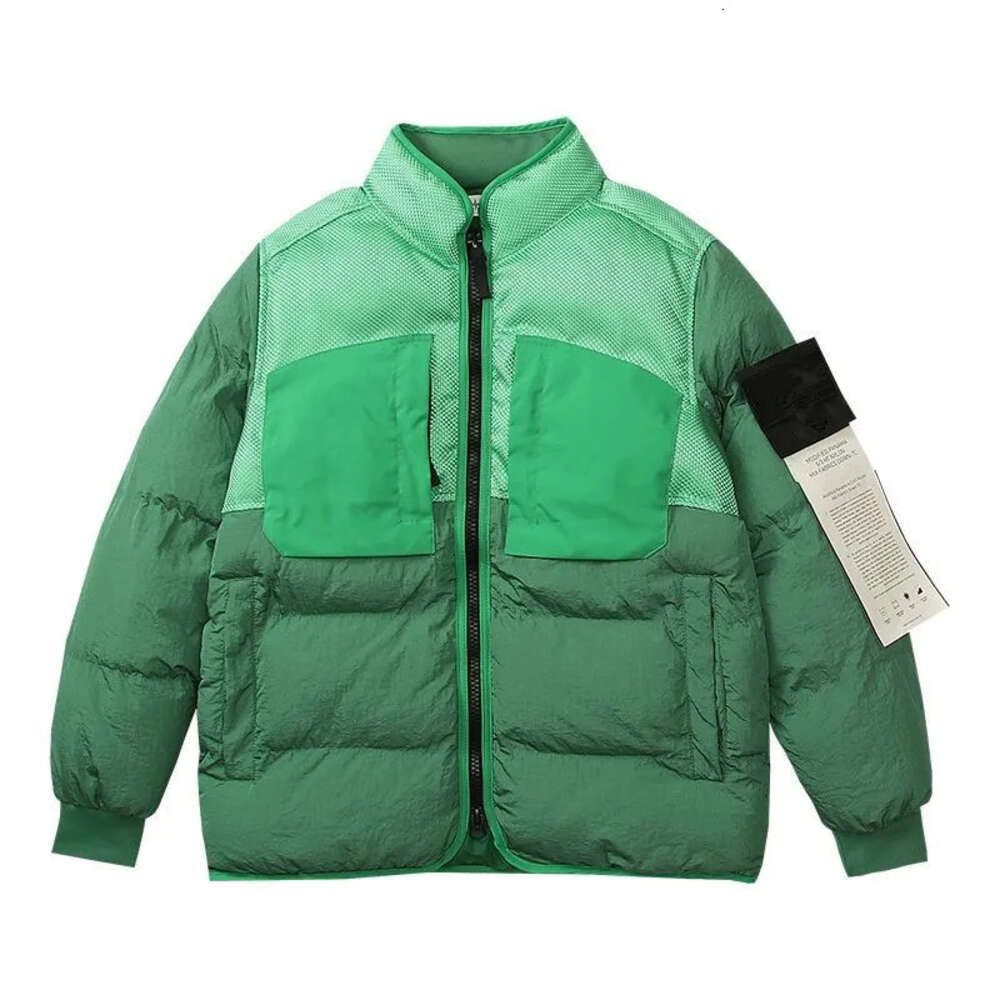 Stones Island Jacket Diseñador Chaqueta de moda para hombres y mujeres Stones Island Down Jacket Coat Marca de lujo Brazalete Correa para el hombro Tendencia 804