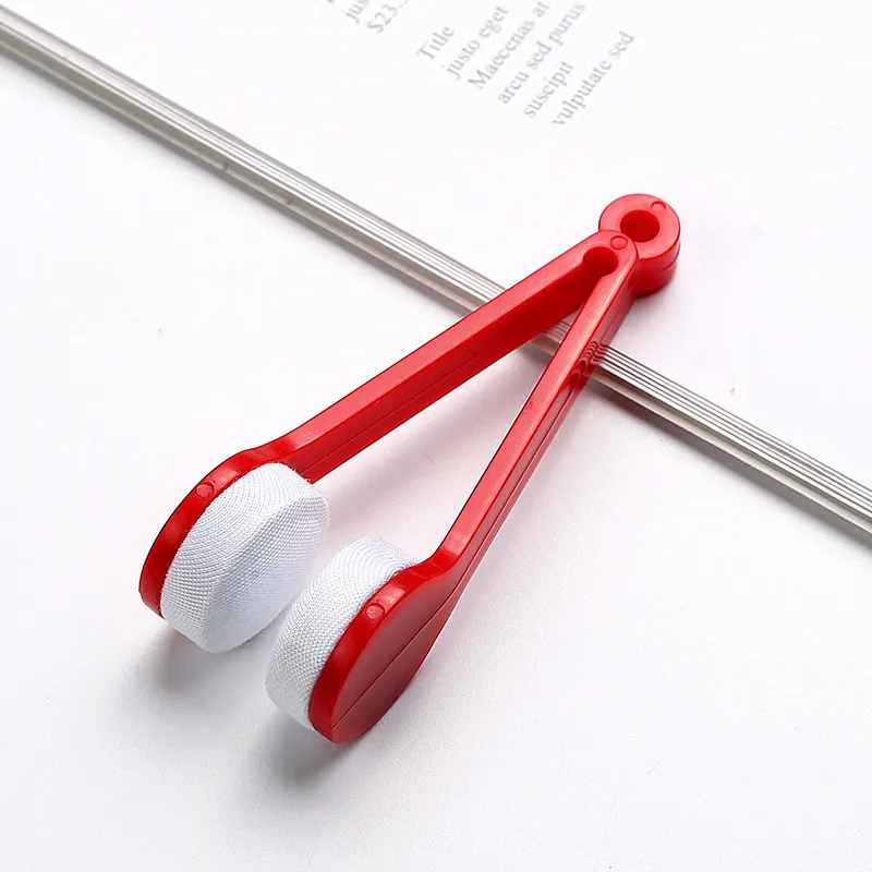 Mini Plastic Sunglasses Cleaning Brush Portable Microfiber Brushes Glasses Glass Double Sided Clean Tool 
