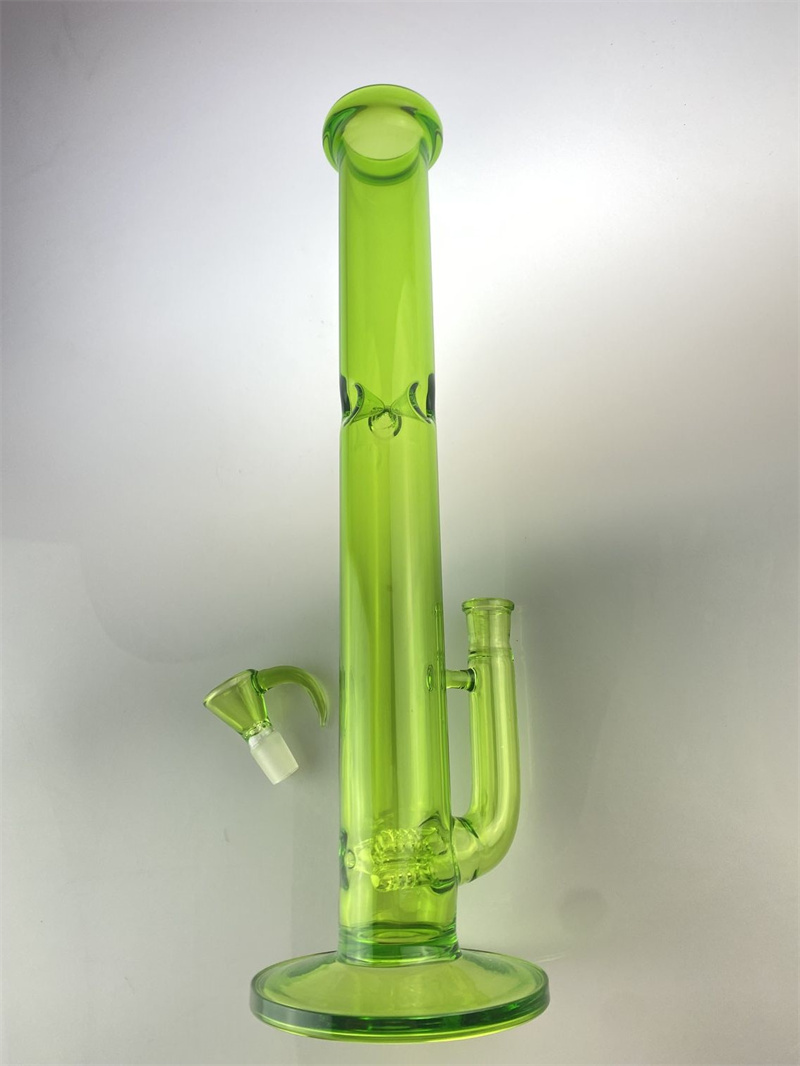 hookahs Style Recycler 18inch 18mm green bong with ice cather with Unique Heavy Replacement Part For Smoking Dab