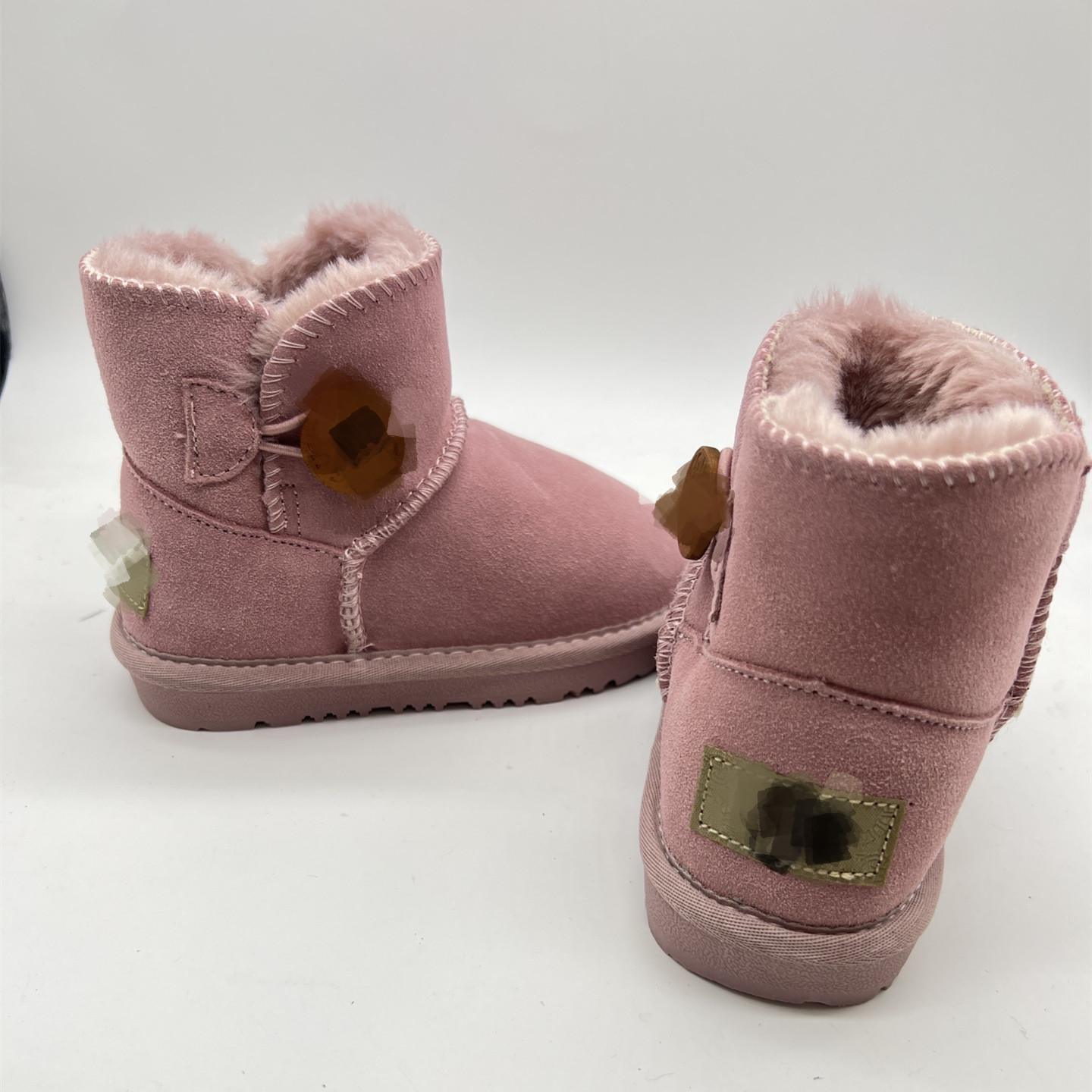 Kids Australia Mini Classic Button designer uggss Boots Children boys Girls infants Snow Boot Fur fluffy Winter Warm Ugglie Youth Big Kid Shoes Toddler Baby Booties