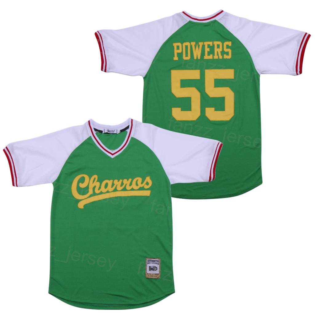 Baseball Moive Jersey e Down Kenny Powers Chawas Hiphop All Stitched Cool Base Cooperstown College Vintage For Sport Fãs Retro Team Green Blue White