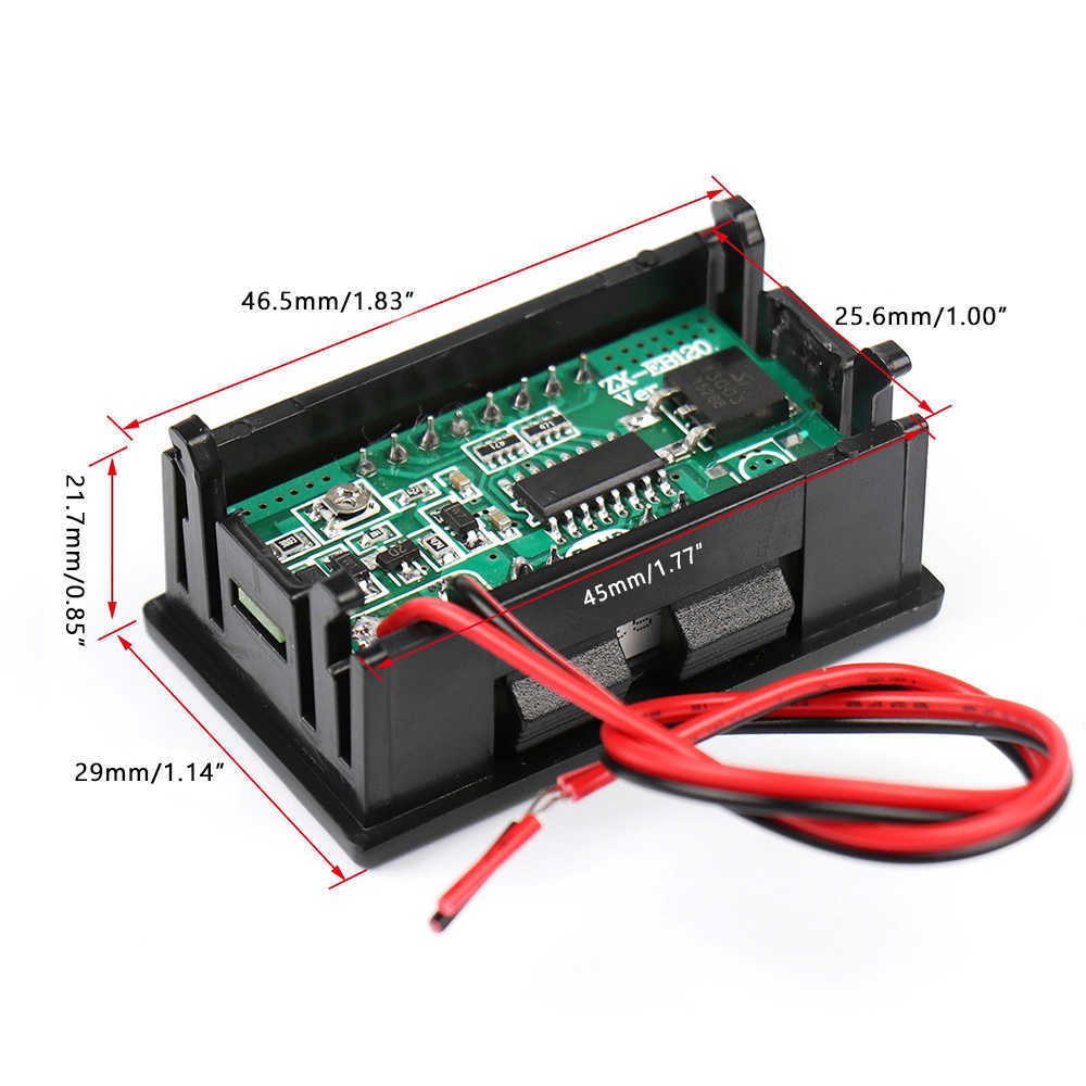 LED Digital Voltmeter Tester 12/20/36/48/60V elektriciteitsmeter elektriciteitsmeter Diy Mini Test Batterijmeter Level indicator