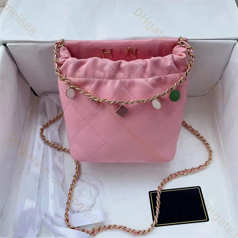 Moda donna Mini Borse a secchiello Tracolla a catena Borsa a tracolla Borsa a tracolla Borse stile moda Borse da sera in puro colore Borse pochette Borse hobo Portafoglio