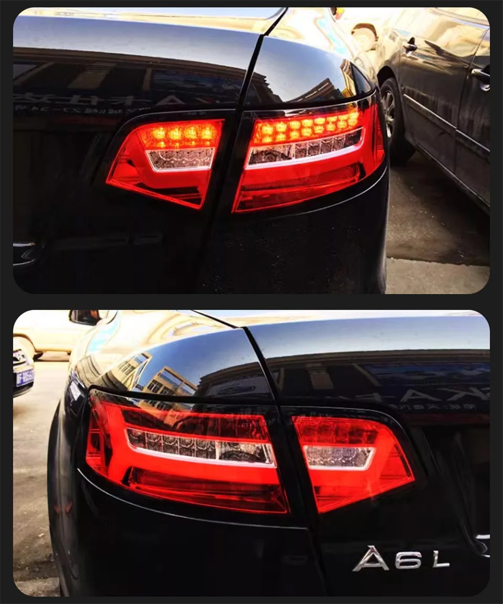 Car Modified Taillight For AUDI A6 C6 2008-2012 C7 Styling LED Running Lights Sequential Signal Rear Brake Taillights