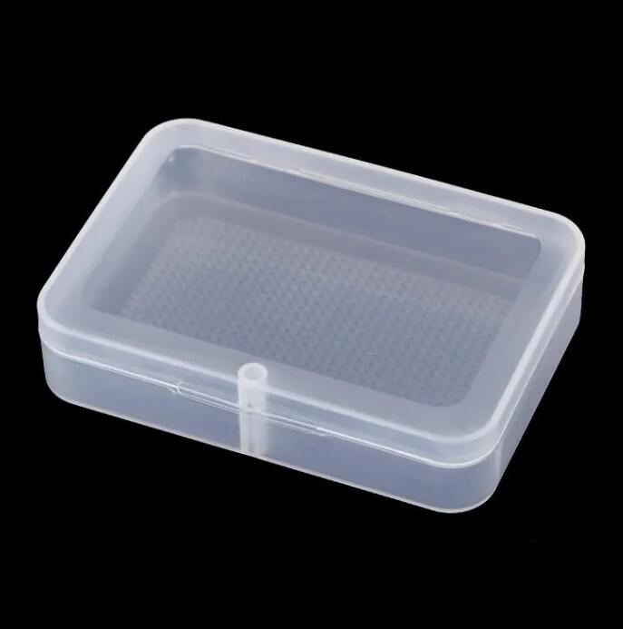 Boîte en plastique rectangulaire, cartes à jouer transparentes, boîte en plastique PP, boîtes de rangement, caisse d'emballage