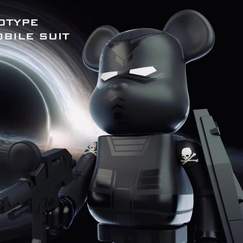 Yeni Spot Bearbrick 400% 28cm Zagu RX78 Cadılar Bayramı Kafatası Karanlık Trail Dekorasyon Bebek Koleksiyonu El yapımı oturma odası süsleri