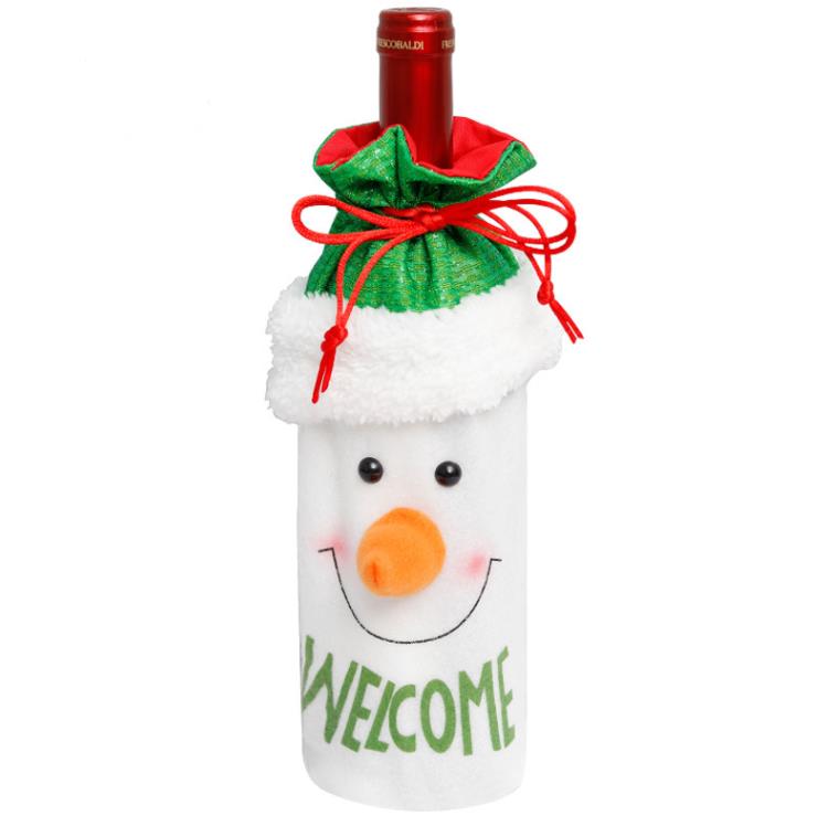 Dekoracje świąteczne do domu Święty Mikołaj Claus Cover Cover Snowman Stocking Holders Gifts Xmas Navidad Decor Happy Year Christmas Sn5324