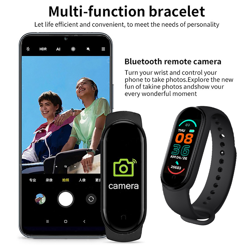 Braccialetto intelligente multifunzione Uomo Donna Monitor la pressione sanguigna Fascia fitness tracker impermeabile la frequenza cardiaca