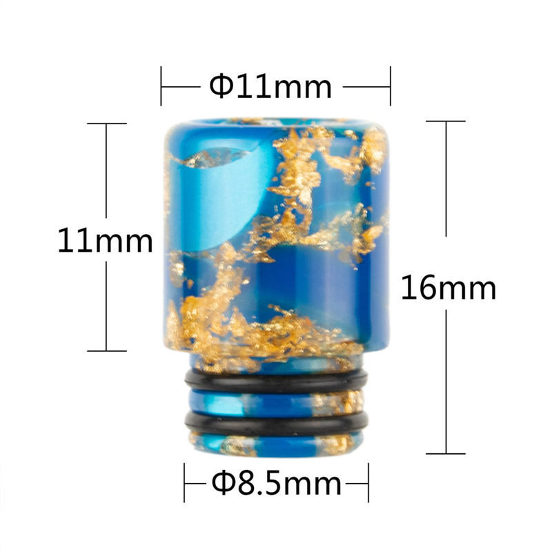 510 Starry Mondstukken Hars Drip Tips Sigarettenhouder Pijp Accessoires Mondstuk Voor 510 Draad RDA RBA Tank Verstuivers Driptips Mondstuk Cover