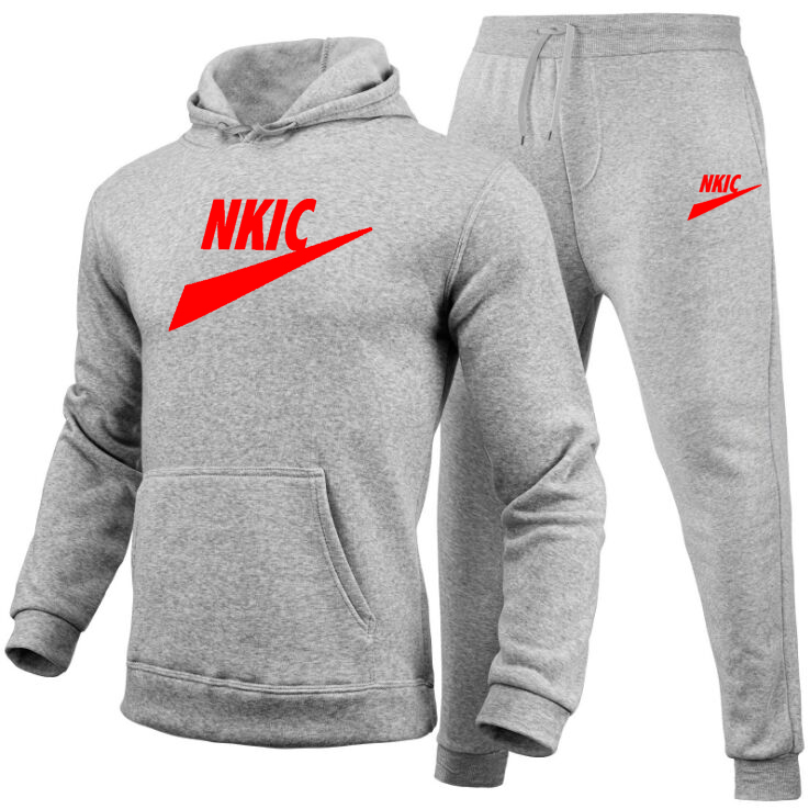 Tracksuit voor heren mode bedrukte hoodie zweetwedstrijden set pullover cooded tops jogging sport kit man outdoor casual outswear