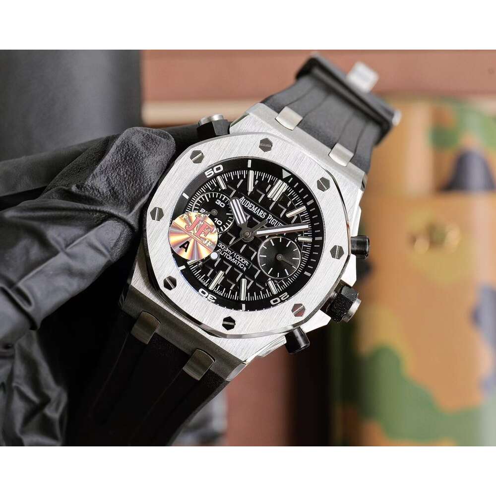 明るい時計豪華な腕時計時計フルーツウォッチウォッチボックス高品質のAPロイヤルラグジュアリーウォッチメンズメカニカルラグジュアリーメンズオーククロノグラフメンウォッチリップ