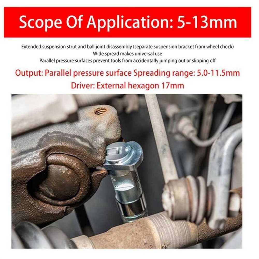 Outil de suppression d'amortisseur hydraulique Griffe Rotule Bras oscillant Séparateur de suspension Outil de démontage de voiture permettant d'économiser du travail Argent