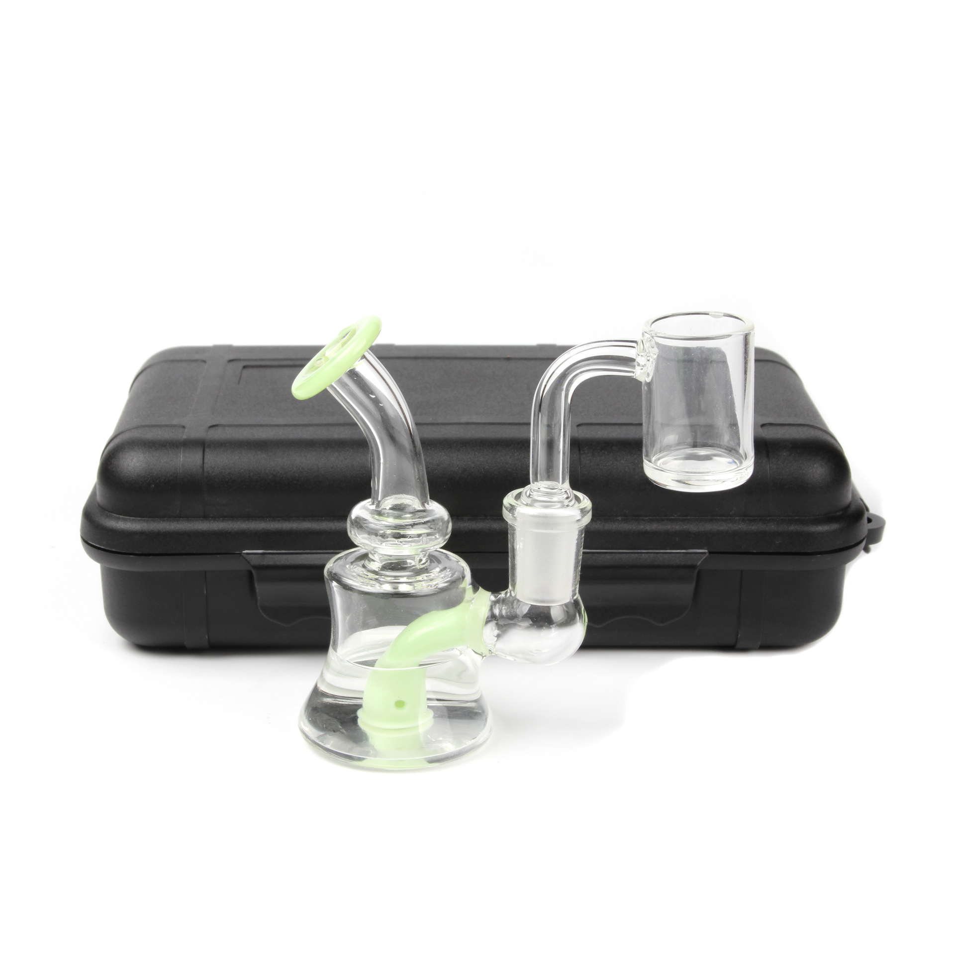 Mini Shisha 5in1 Becher Wasser Bongs Glas Bong Kits Shisha Tabak Bongs Oil Rig Dickes Glas Rauchfilter für trockenes Kraut