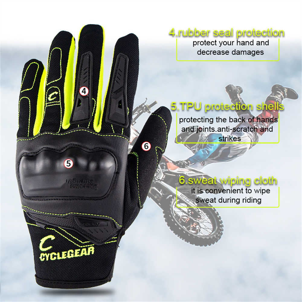 Gants de moto pour hommes, coque tampon respirante, Protection Anti-Collision, équipement de Protection pour course tout-terrain, nouvelle collection