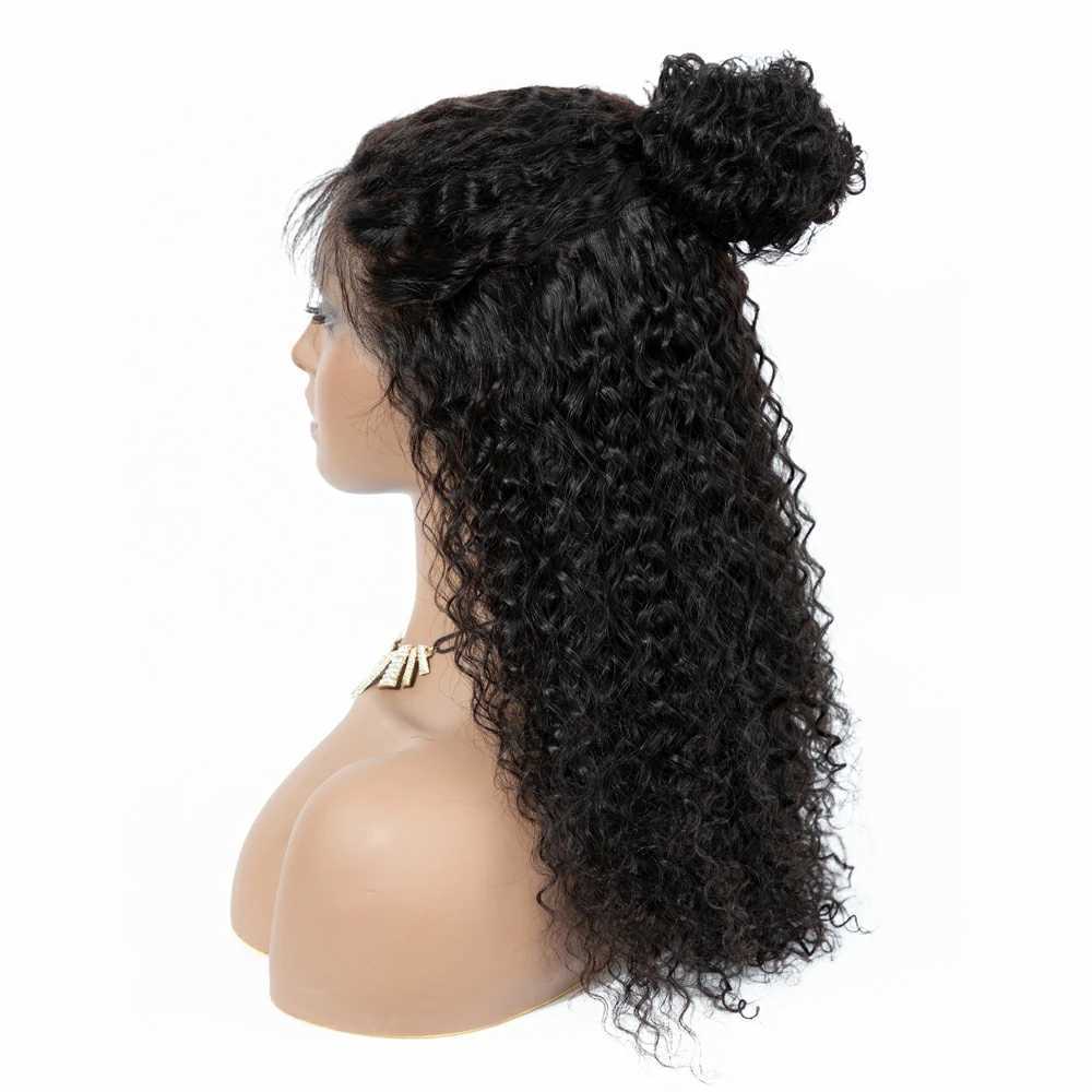 Perruques de cheveux crépus bouclés sans colle perruque pré-coupée porter Go 150% humain profond pré plumé 13x4x1 HD dentelle frontale Air 231121