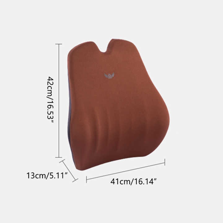 Lumbal Support Pillow for Car/ Office Chair Fast Rebound Memory Foam Back Cushion Relax Support Relieve Tatigue Driving Cushion