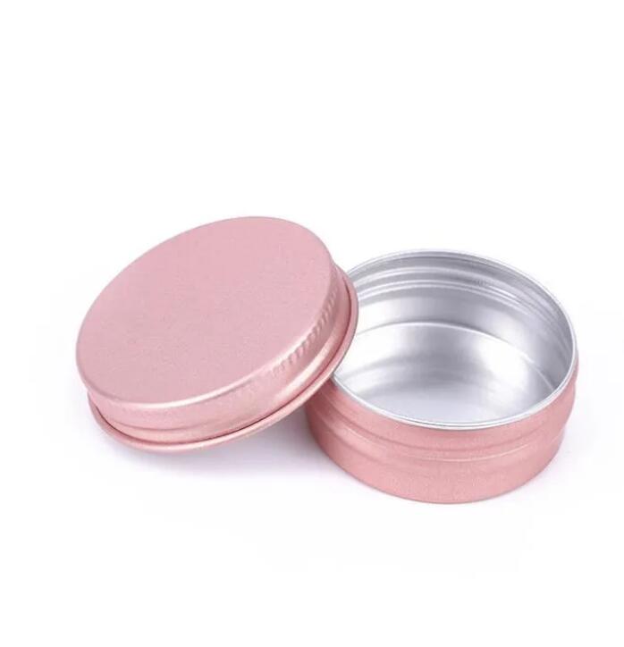 15ML Packaging Jar Metal Aluminium Bottle Tins Lip Balm Containers Empty Jars Screw Top Tin Cans