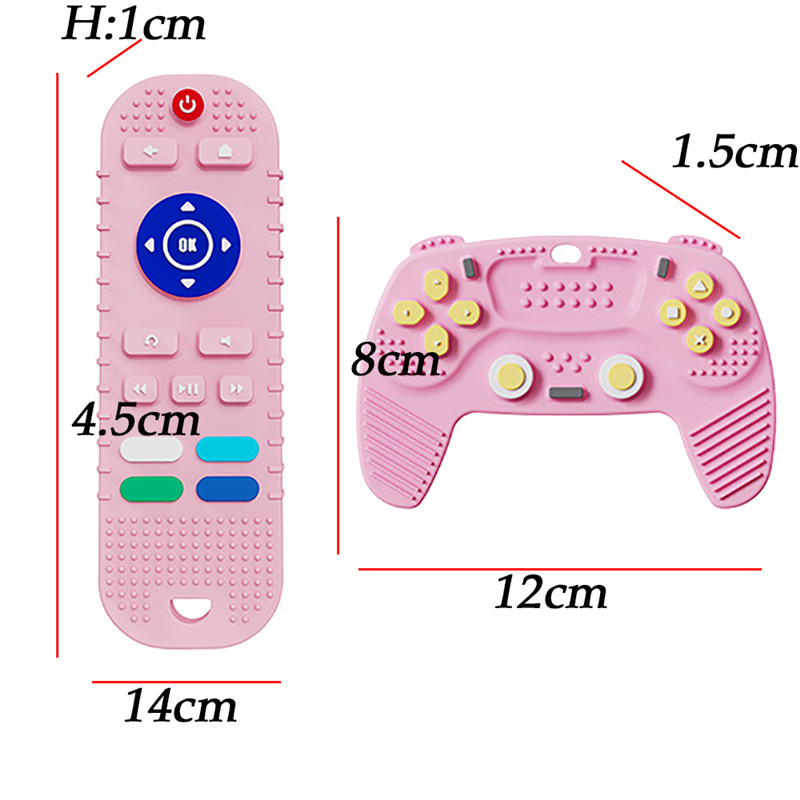 1 stcs baby afstandsbediening tanden voor baby's baby anti -eten handgrenzende siliconen kindertjes gel simulatie externe bediening tandheelkundige lijm