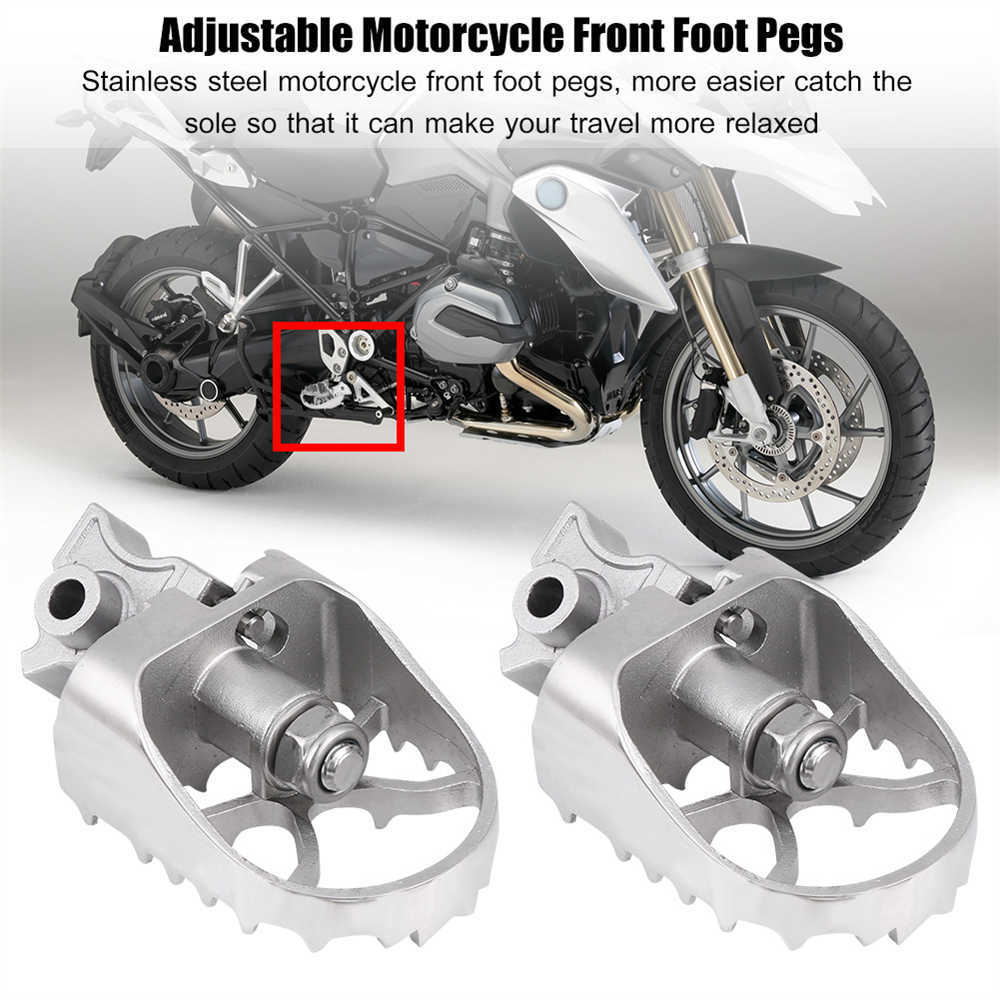 Angolo di inclinazione del pedale regolabile Pedane anteriori motociclette Pedane BMW R1200GS LC ADV 2013-2018