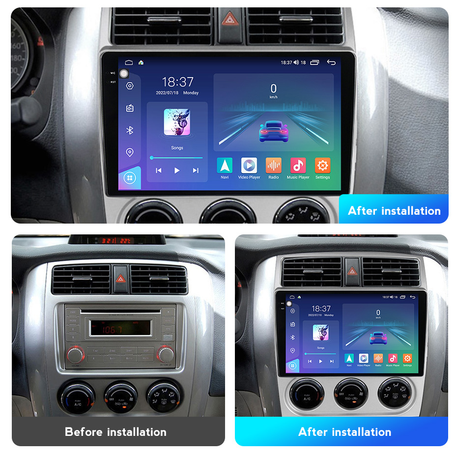 M6 Pro 2K QLED Android 12 Autoradio Stéréo Dvd pour Suzuki Liana 2004-2008 Lecteur Vidéo Multimédia GPS Navigaion Carplay 2Din Audio