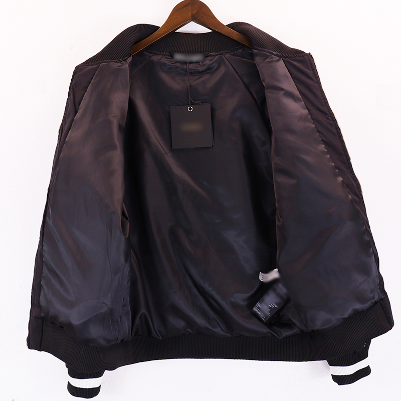designer jacket palm mens jacket padded jacket Black Embroidered Coconut Tree Gold Lettering Fall Winter Casual Jacket