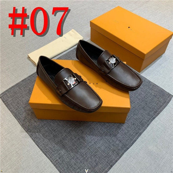 13 Model sommar lyxiga män skor avslappnad lyxmärke äkta läder herr designer loafers moccasins italienska andningsbara slip på båtskor svart