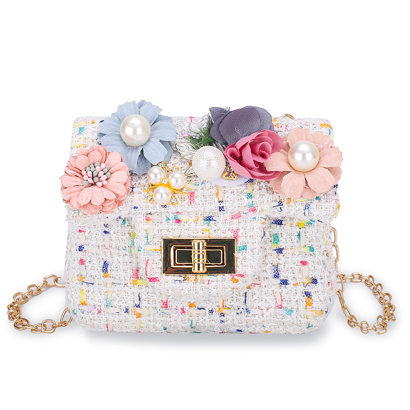Koreli çanta çocuk çantası sevimli prenses omuz çantası karikatür küçük tavşan çiçek çocuk değişimi kız crossbody çanta