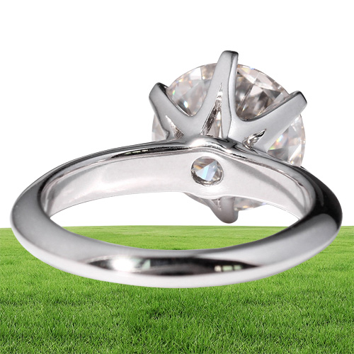 Yhamni 100 925 Solid Srebrne Pierścienie 15ct CZ CZ CYRKON PŁYTAII PIErążone dla kobiet Pierścionki z palców ślubnych Pierścienie prezentowe YNR12180174152230