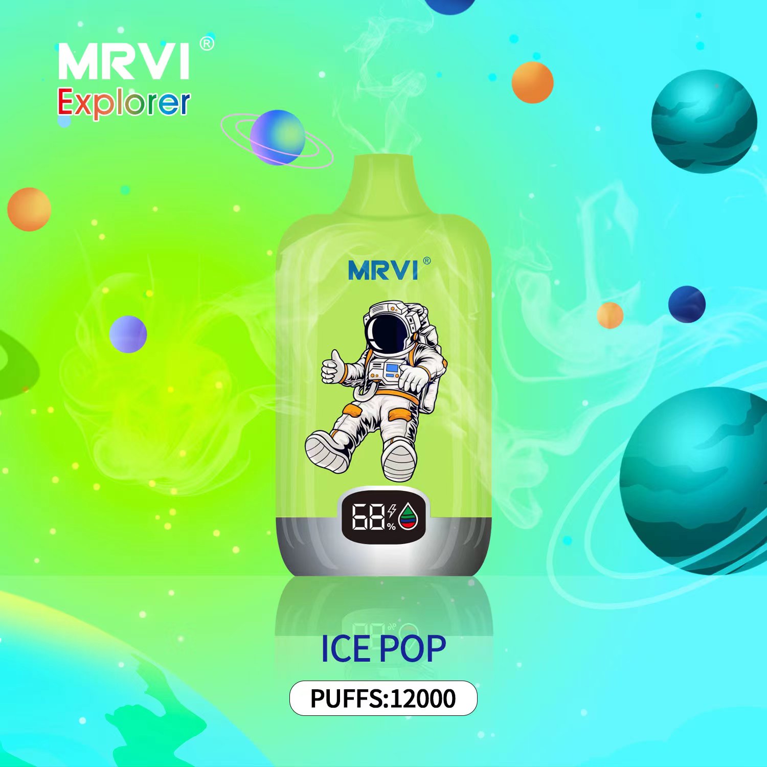 Original MRVI EXPLORER 12000 inhalaciones Vape desechable 12K 650mAh Carga tipo C con pantalla de visualización Pantalla 10 sabores 0% 2% 3% 5% Cigarrillos electrónicos envío gratis