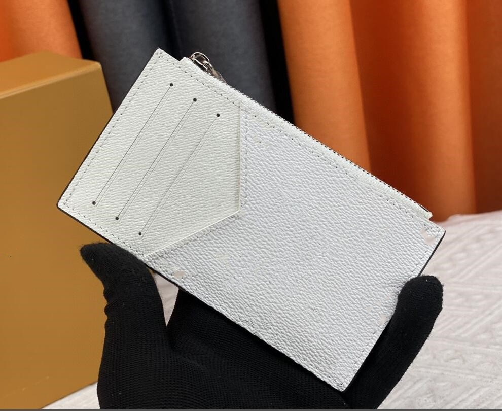 Slim Wallet Zipper кожаная держатель кредитных карт дизайнерский кошелек модные модные кошельки с коробками рождественские подарки для туристических карт кошельки