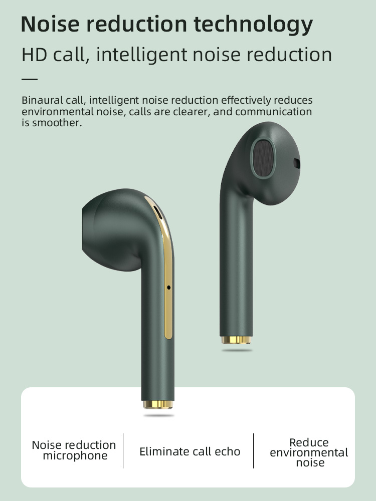 J18 Kulaklıklı Kablosuz Kulaklıklar Bluetooth 5.0 True Stereo Sport Oyunu TWS EAR BTS EARLI MİK TOPU