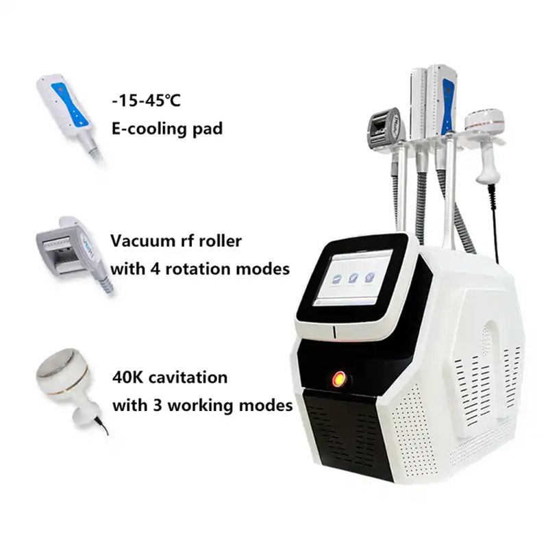 냉동 요법 cryo t 충격 냉각 EMS 패드 냉동질 분해판 지방 동결 캐비테이션 롤러 RF 슬리밍 머신