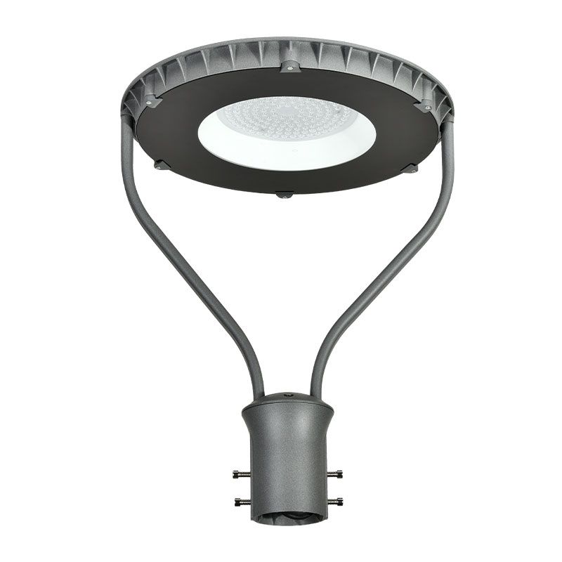 Luz redonda da estrada de alumínio de alumínio 50W 100W 150W 85-265V Luz de jardim LED, enviada pelo mar para a porta de porta em porta para a porta