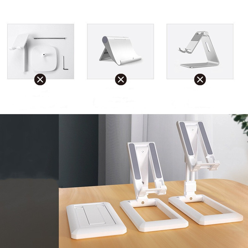 Soporte ajustable para teléfono móvil, soporte de escritorio, soporte multifuncional para transmisión en vivo, soporte para Tablet PC, soporte plegable para teléfono móvil