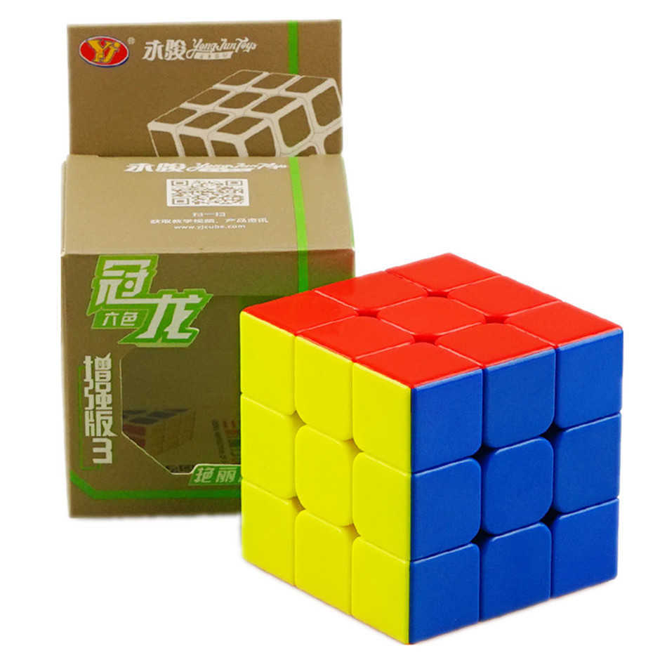 Intelligenzspielzeug Yj 3x3 Würfel Guanlong 3x3x3 Zauberwürfel Neuauflage verbessertes 3-lagiges Geschwindigkeitswürfel-Profi-Puzzle-Spielzeug für Kinder