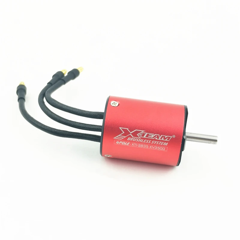 4 Pole 2835 KV3500 Brushless Motor with 2S-3S Water-cooled Bidirectional 40A Brushless ESC for 30-60CM RC Boat or RC Car