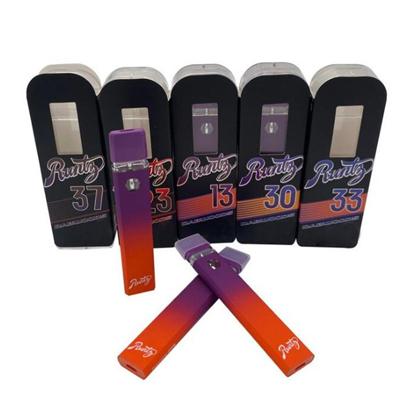 En yeni Runtz Runty Tek Kullanımlık Vape Kalem 1ml Pods Dabwoods Başlangıç ​​Kitleri E Sigara Boş Vapes Pod 1000mg Kalın Yağ Buharlaştırıcı Kalem